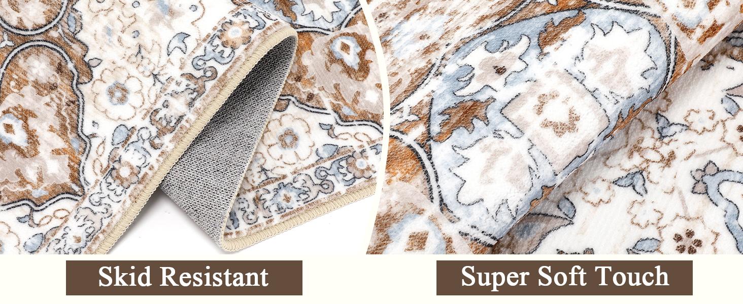 [SpringGlowUp] HEBE Washable Farmhouse Kitchen Rugs Sets of 3 Non Slip Kitchen Rugs and Mats Boho Kitchen Mats for Floor Kitchen Runner Rug Kitchen Carpet Rug Runner for Hallways Kitchen Laundry