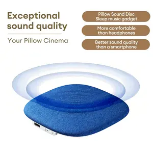 Westdeer Ultra-Thin Bluetooth Pillow Speaker with Bluetooth 6.0,Soft Immersive Sound Field,PillowCD Player for Bedtime Music Audiobooks, Headphone-Free SleepSpeaker,Compatible with Android iOS