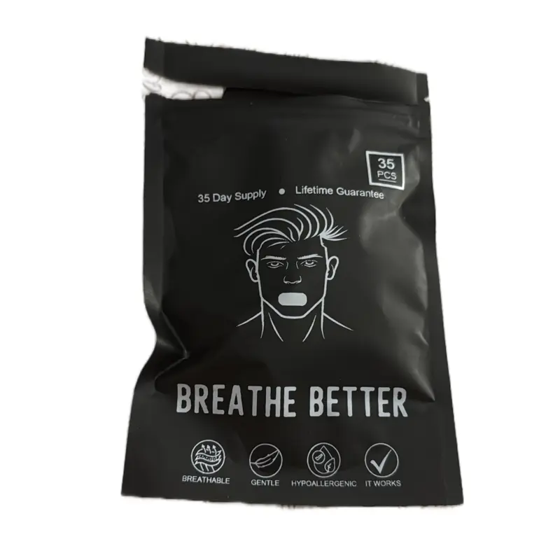 30 Packaging Upgrade 35 Packaging Super Breathable Mouth sticker，Ultra Breathable Mouth Tape One Month Supply 35 Strong Adhesive Sleep Strips, Enhanced Lip Fit for Maximum Comfort, Sport Accessories for Better Sleep