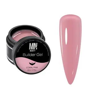 MN BEAUTY Premium Builder Gel System HEMA-Free TPO-Free Long-Lasting Wear Self-Leveling Texture Strong Flexible Adhesion 30ml