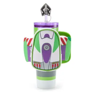 Disney Store Buzz Lightyear 30 oz. Stainless Steel Travel Tumbler with Straw plus Zip Case – Toy Story