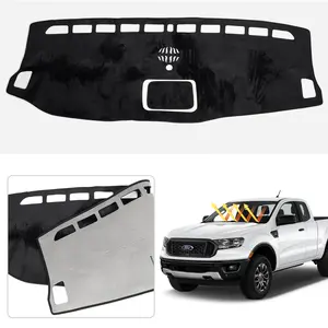 ​Custom Fit Dashboard Cover for Ford Ranger 2019 2020 2021 2022 Non-Slip Carpet Mat Without HUD Sun Protection Truck Interior