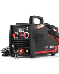 YesWelder FLUX-135MINI 135A 110V Gasless MIG Welder | 3-in-1 Flux Core/Lift TIG/Stick Inverter Welding Machine with Synergic Control