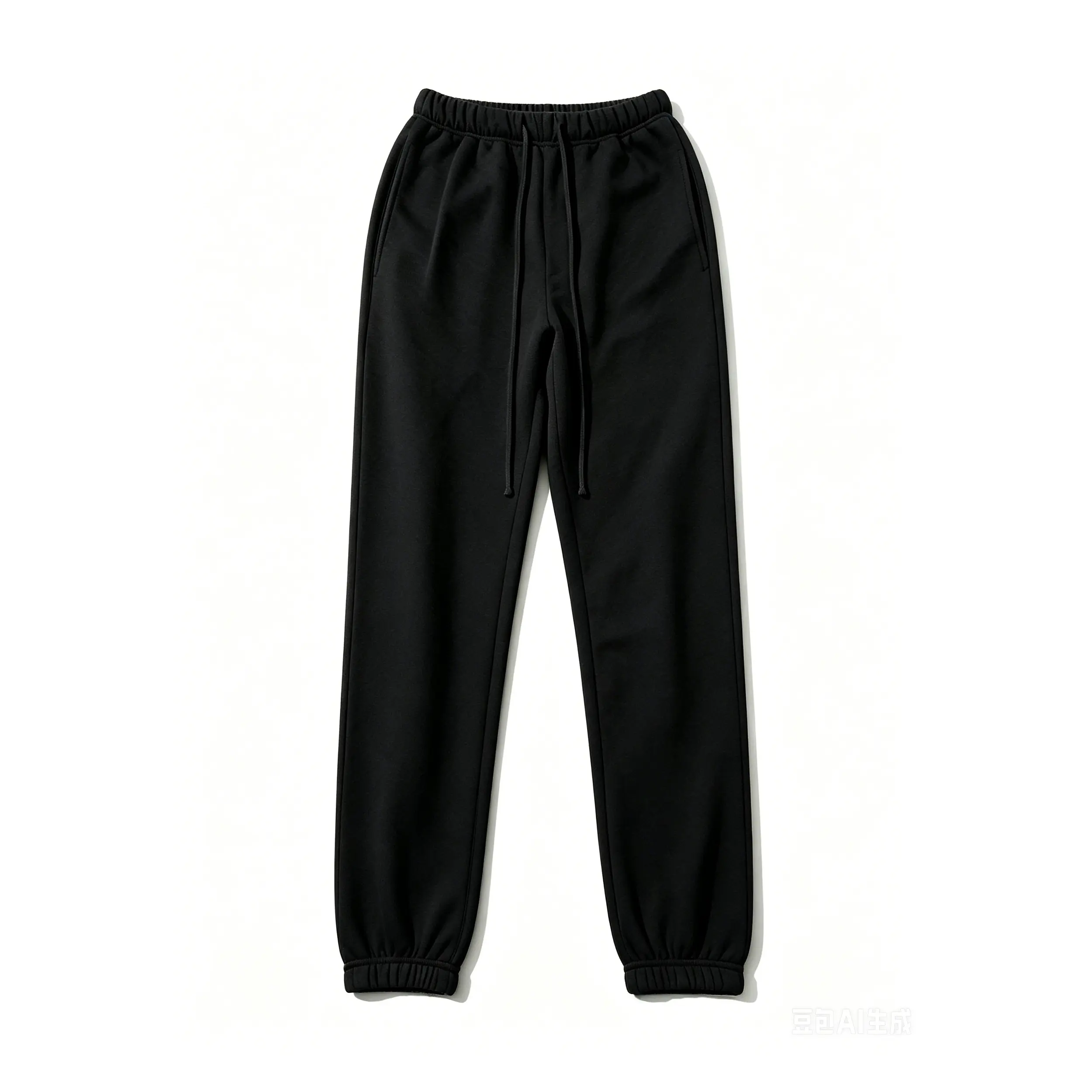 Men's Essential Cuffed Cotton Jogger Sweatpants - Black Fashion Athletic Casual Lounge Pants, All-Seasons Comfort Fit Fleece Pants with Pockets, Ideal Gifts for Men, Streetwear Deals