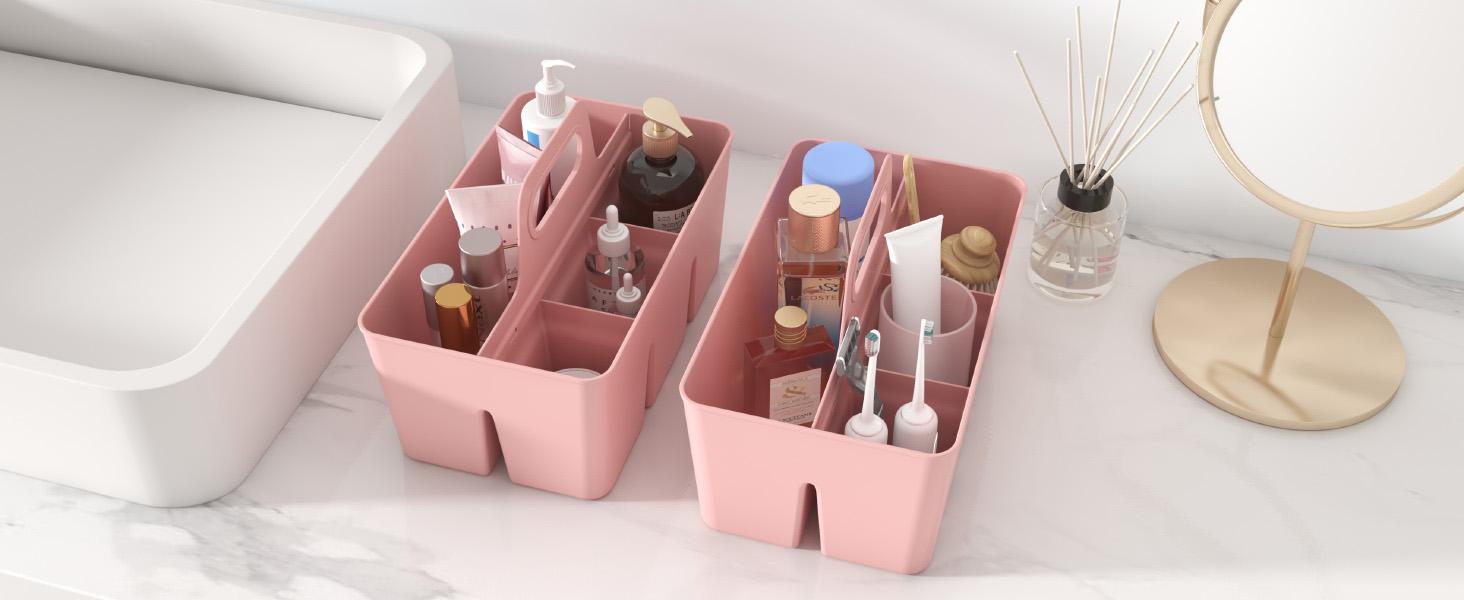 Lifewit Plastic Storage Organizer with Reinforced Handle, BPA-Free ABS, Supports Up to 20 lb, Ideal for Craft Supplies & More