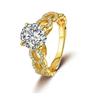 #80 (Stellar）925 Sterling Silver Synthetic Moissanite Ring