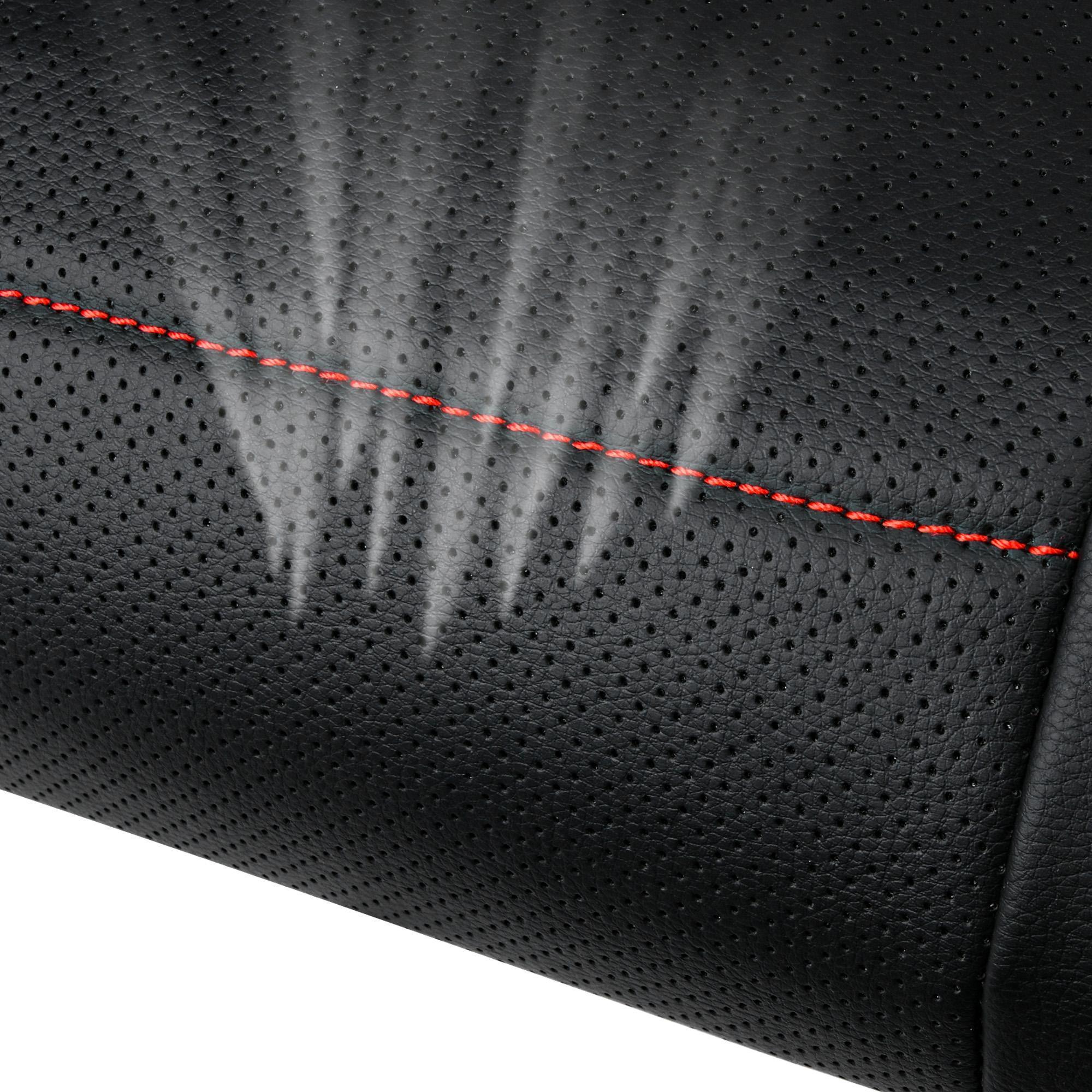 CAR PASS 2/5 seats Universal FIT Piping Leather Car Seat Cover, for suvs,Van,Trucks,Airbag Compatible,Inside Zipper Design and Reserved Opening Holes