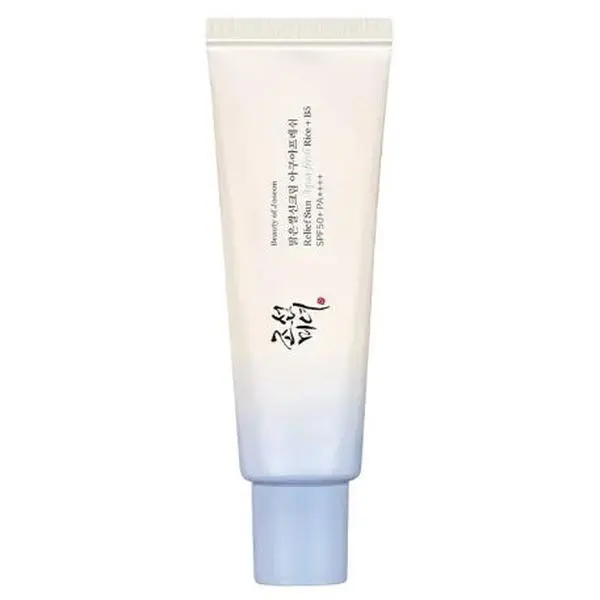 Beauty of Joseon Relief Sun Korean Ultra Sheer Facial Sunscreen - Aqua-Fresh Rice Water + Vitamin B5 SPF50+ PA++++, 1.69 fl oz Dual-Function for Daily Facial Routine, Barrier Repair, Fast-Absorbing Lightweight Hydrating, No White Cast, Radiant Skin Glow