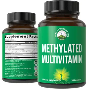 Methylated Multivitamin + Methylated B Complex Supplement. With Trimethylglycine (TMG), L Methylfolate, Methyl B12 + B1 + B2 + B6 Vitamins + Choline. MTHFR Supplement For Women & Men. Vegan Capsules