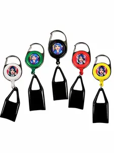 Retractable Original Lighter Holder Assorted Color with Durable Retractable Design and Assorted Color Options