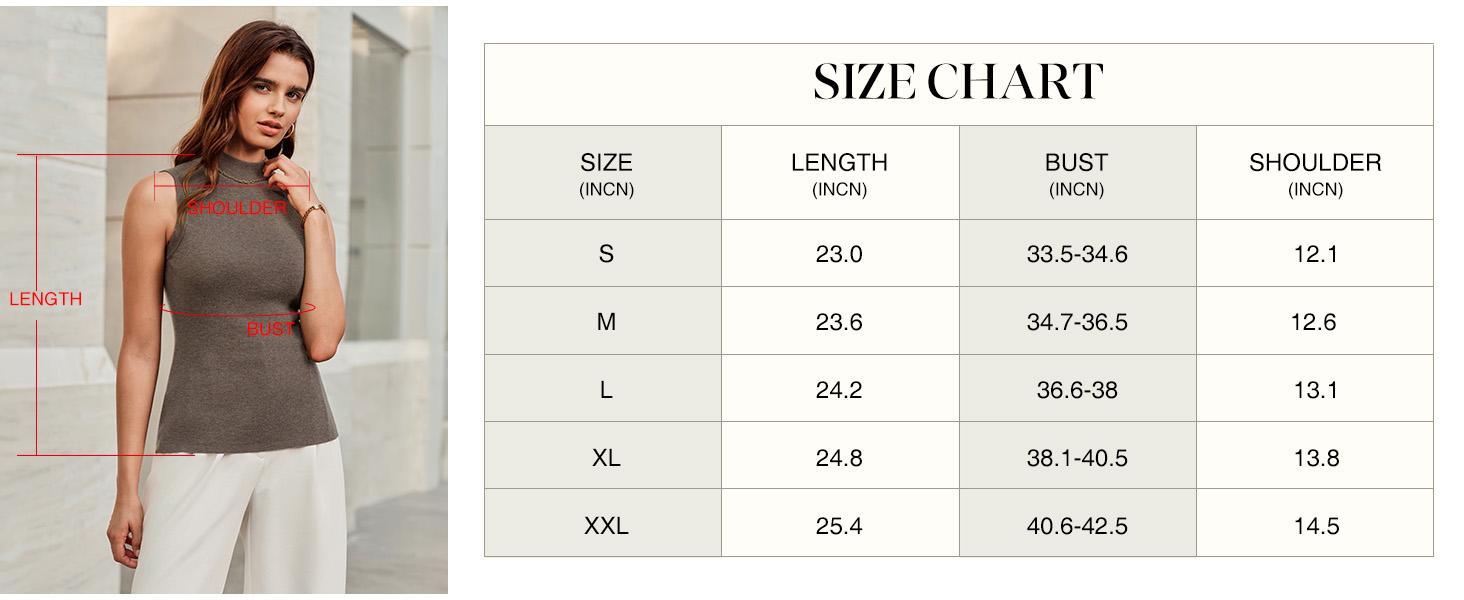 Arach&Cloz Womens Wool Blend Sweater Soft Mock Neck Spring Casual Tank 2026 Sleeveless