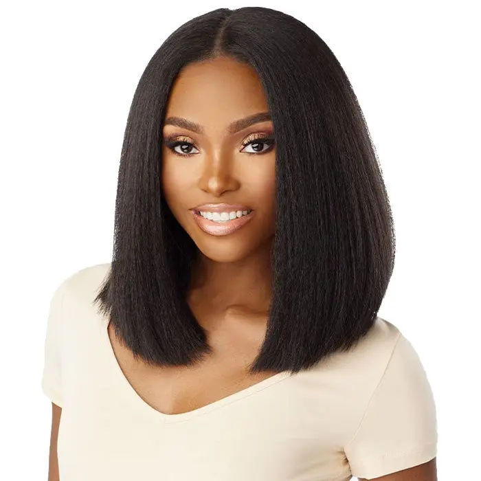 Sensationnel Curls Kinks Texture Glueless 13x6 HD Lace Front Wig - 13x6 KINKY BOB 14 - Kinky Edges
