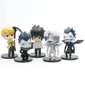 Death Note Mystery Box Figures Character Mini Chibi Anime Collectibles Set - L Lawliet Ryuk Mello Rem Surprise Blind Box Desktop Figurine Toys Gift for Fans, Japanese Manga Cute Kawaii Collection
