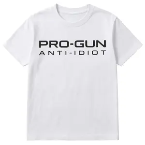 Pro-Gun Anti-Idiot T-Shirt |   Tactical Second Amendment Tee |   Men's Pro-2A Graphic Print Cotton Shirt |   Bold Statement Apparel |   2A Rights Supporter Gift Idea |   Casual Patriotic Wear,washed