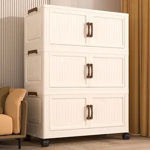Storage Cabinet Foldable Storage Box Home Living Room Toy Cabinet Storage Cabinet Snack Cabinet Organizer Box Kitchen