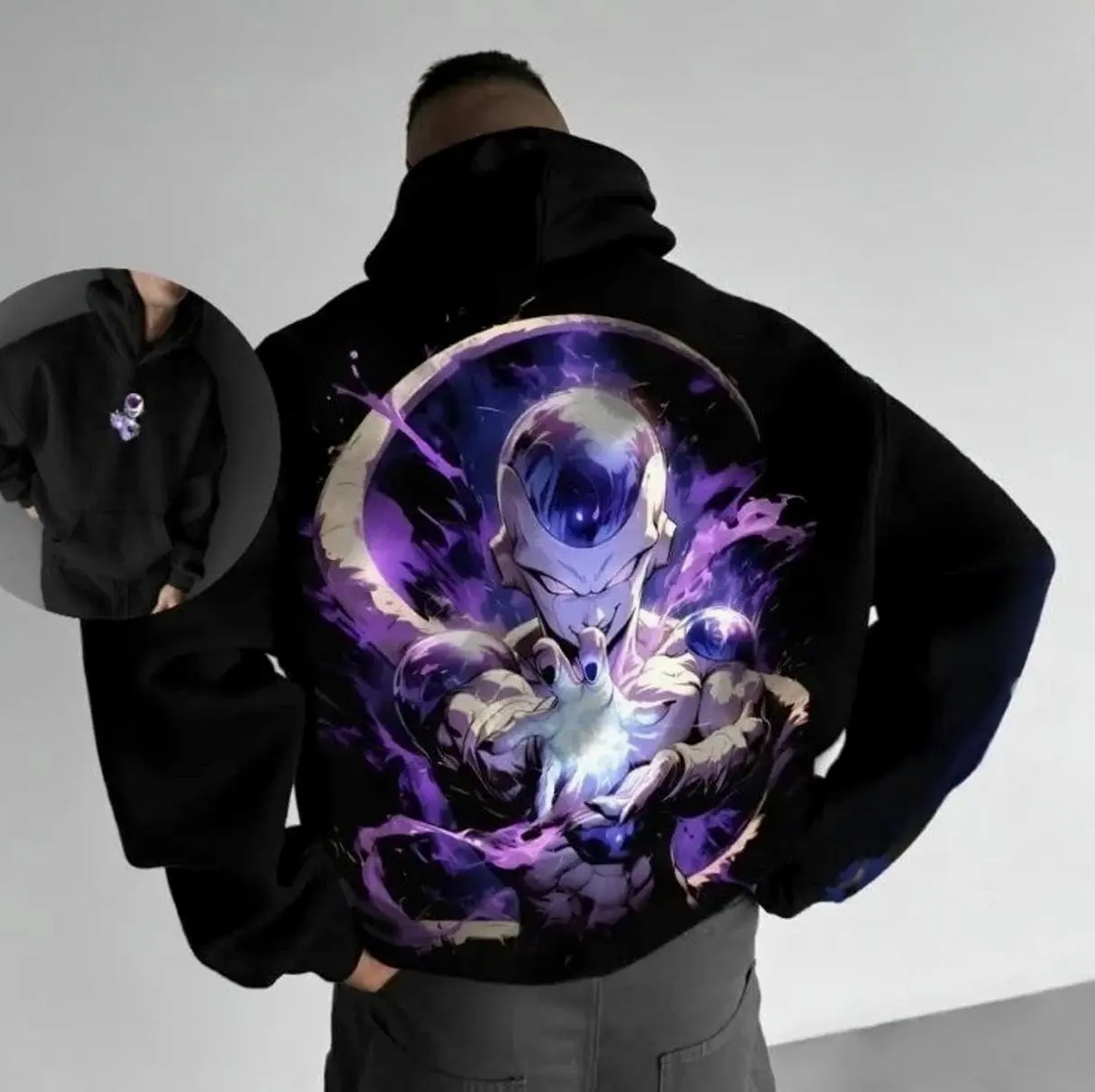 Anime Men DragoonBall Frieeza  emperor Streetwear Cotton Casual T-Shirt, Pullover Sweatshirt and Hoodie Jacket
