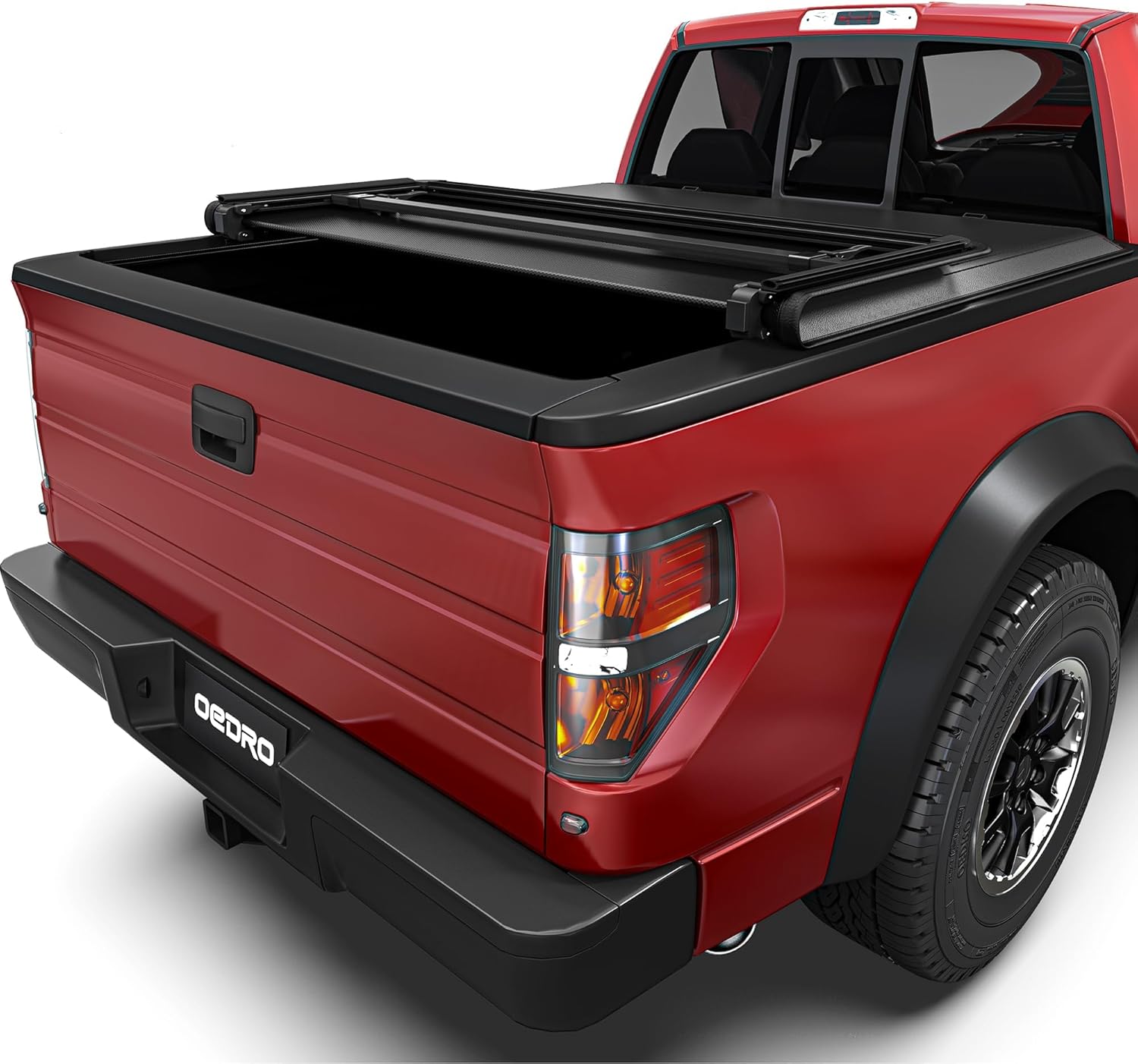 5.5ft Bed Upgraded Soft Tri-fold Truck Bed Tonneau Cover Compatible with 2009-2014 Ford F150 F-150