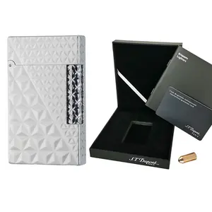 DUPONT 1:1 Silver Fire X Metal luxury Lighter (NO FUEL) anniversary gift bf