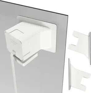 Angled Window Mount Comaptible with Wyze Cam V3/V3Pro/v4/OG , 20 Degrees Tilt ( Up/Down/Left/Right ), Through Window Use for Wyze Cam v4 OG , Watch Front Yard and Driveway (Pack of 2,Camera not included )