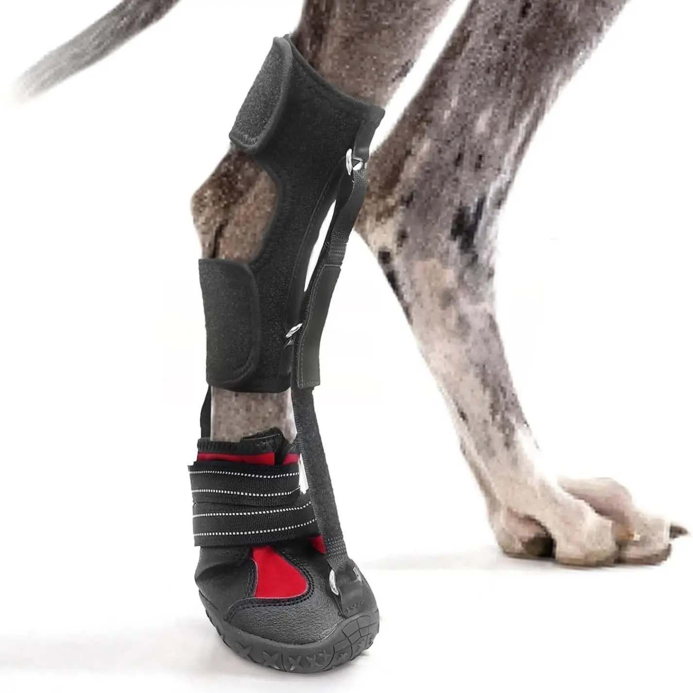 [Anti-Drop] Durable Dog Shoes for Large Dogs, Outdoor Breathable Mesh Boots with Anti-Slip Hard Sole, Paw Protector for Golden Retriever & Labrador, Outside