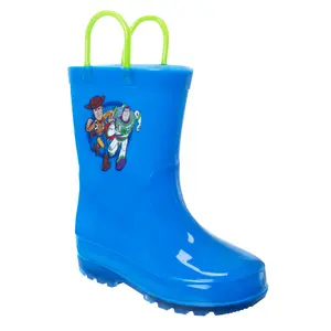 Josmo Boys Toy Story Buzz Lightyear and Woody â€“ Waterproof Rubber Rainboots (Toddler)