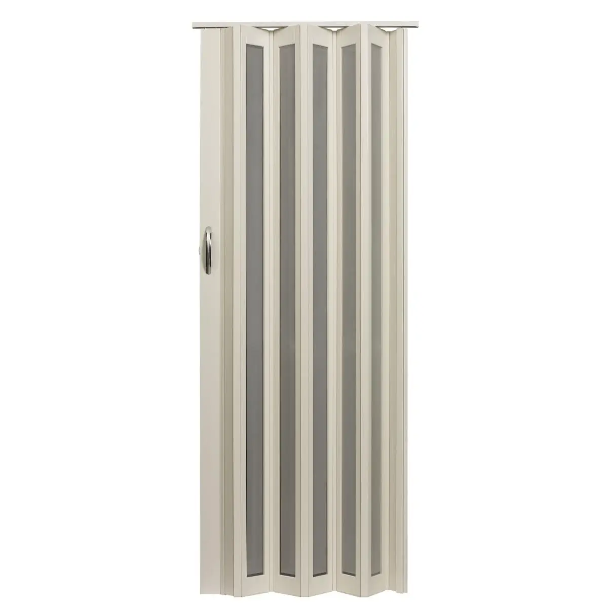 212 MAIN Contemporary Frosted Vinyl Homestyle Metro Rectangular Folding Door (36w x 80h in White Turquoise) - Dual Wall Construction, Lockable Handle, Quiet Operation Rollers, Includes Hardware, 28 lbs Home Improvement Door