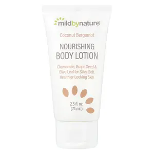 Mild By Nature Nourishing Body Lotion, Coconut Bergamot, 2.5 fl oz (74 ml)