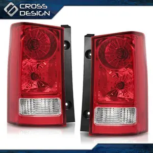 CROSSDESIGN Fits 2009-2015 Honda Pilot Left and Right Sides Pair Tail Lights Rear Brake Lamp