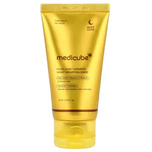 Medicube Kojic Acid Turmeric Night Wrapping Beauty Mask, 2.53 fl oz (75 ml)