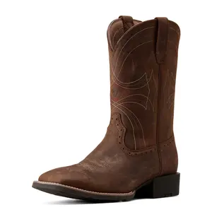 Men's Sport Wide Square Toe Cowboy Boots