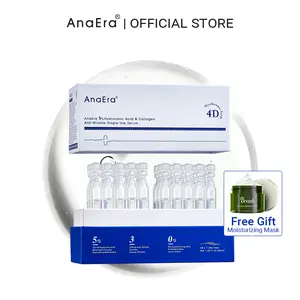 AnaEra Moisturizing & Firming Single-Use Serum | 5% 4D Hyaluronic Acid, Collagen Complex, Triple Peptides | Intense Hydration, Smooth Skin, Glass-skin Glow