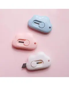 3PCS Mini Cloud Portable Box Cutter Cute Paper Cutter Cutting Paper Blade Office School Supplies Stationery Gift