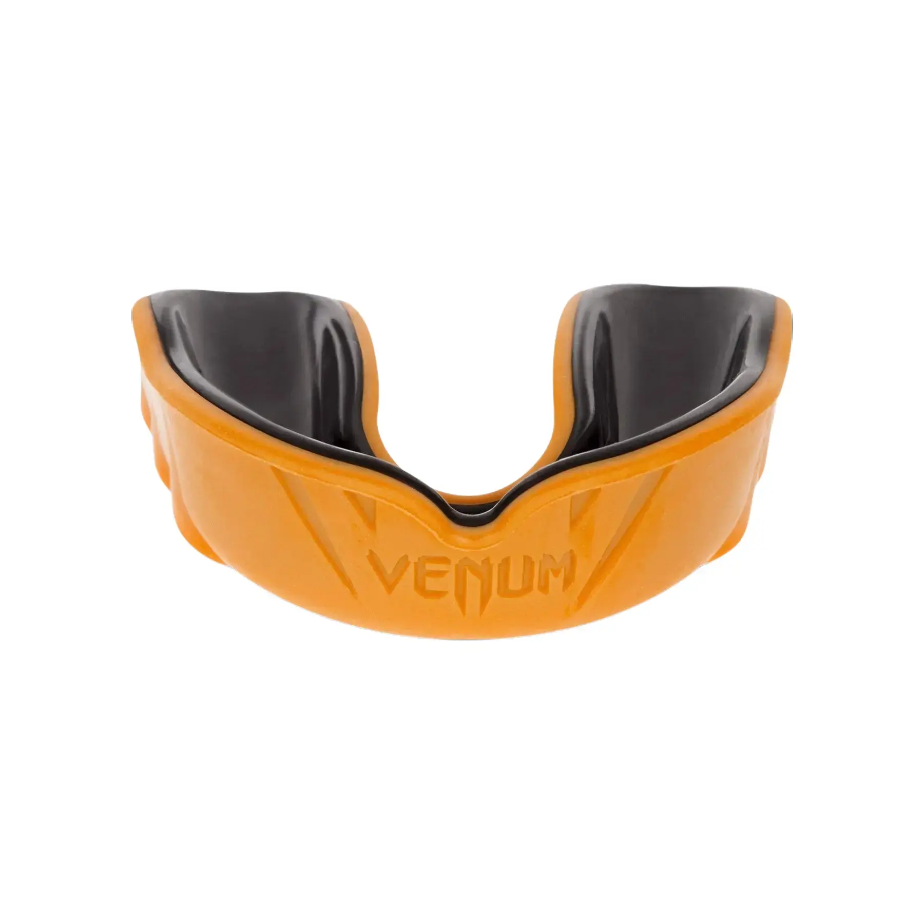 Venum Challenger Rubber Boxing Mouthguard - Orange/Black, Gel Frame, Advanced Nextfit Gel Frame, Absorbs Shock, Enhances Performance