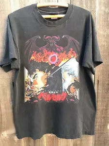 Vintage 90's Berserk Anime Shirt, Graphic Retro Charcoal Unisex Tshirt Reprint