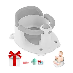 Baby Bath Seat for Babies 6 Months & Up, Bath Seats for Babies Sitting Up, Open Design, Non-Slip, Compact Toddler Bath Seat