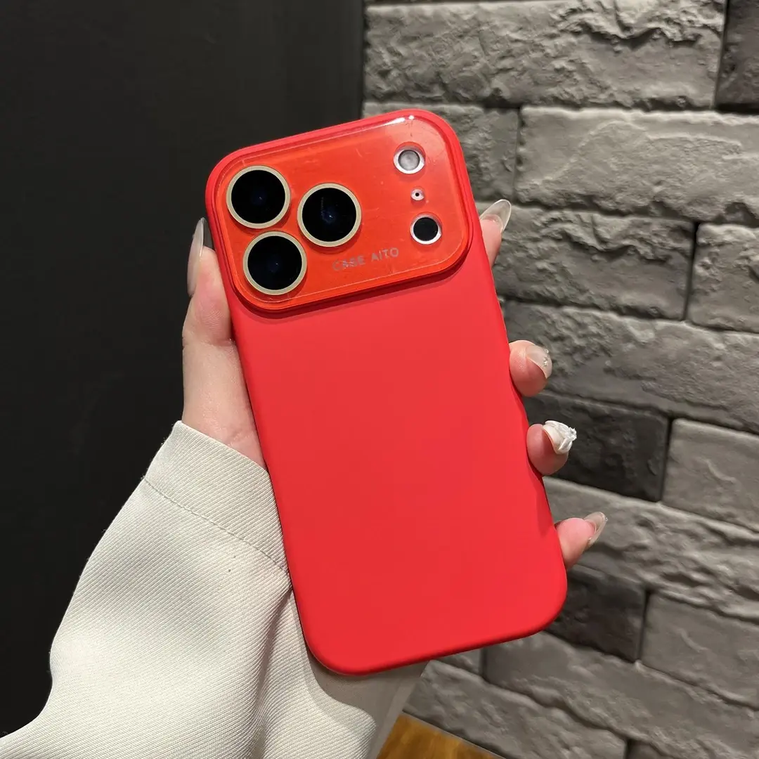 Solid Color Couple iPhone Case Casing - Protective Mobile Phone Accessories for iPhone 17/16/15/14/13 ProMax-Pro Models, with Built-in Camera Lens Guard & Screen Protector (995)