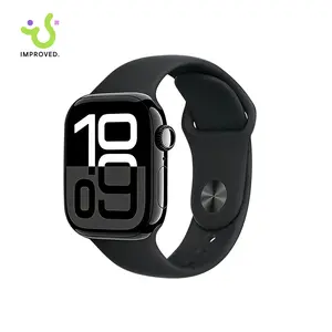 Refurbished Apple Watch Series 10 42mm GPS Jet-Black Aluminum - Excellent Condition, like-new performance, 1-Year Warranty by JunQ Trading