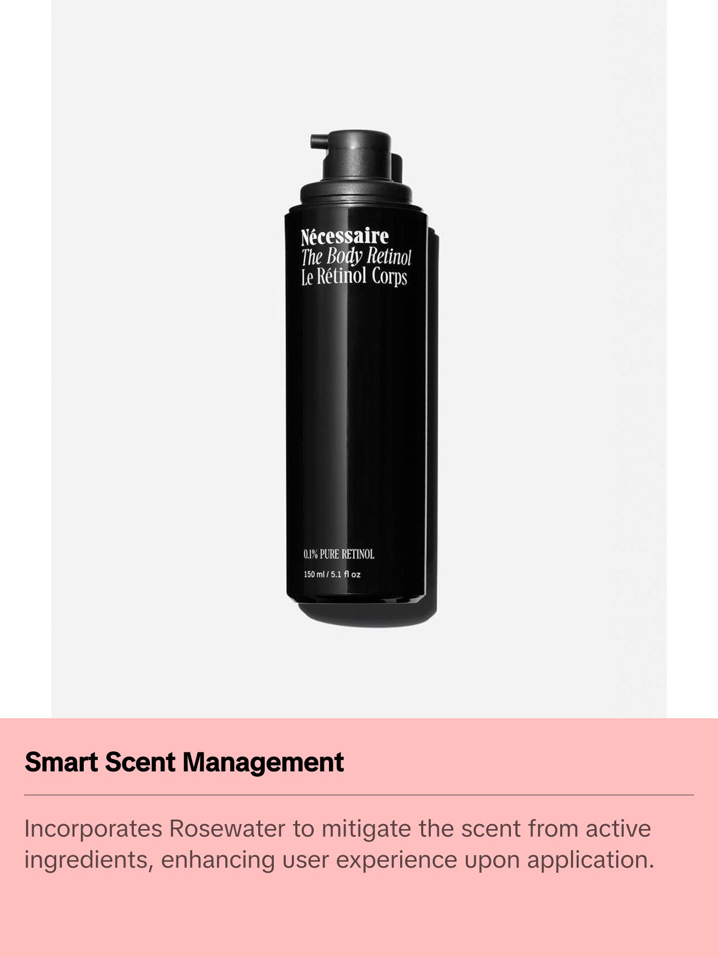 Nécessaire - The Body Retinol. Retinol Repair Serum + Retinol Body Lotion In One. Crepey Skin Treatment. Wrinkle + Line Prevention. 0.1% Pure Retinol + 10% AHA. 5.1 oz