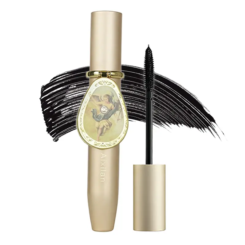Aixilan Waterproof Beauty Mascara - 24H Long-Lasting, Lengthening, Volumizing Lift, Smudge-Proof, Flake-Proof Daily Eyelash Makeup Cosmetic (Single Item), Dating, Dramatic Lashes, Lengthening Mascara, Brightening, Water Resistant, Daily Wear, Full