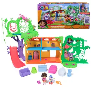 Dora Explore & Play Rainforest Casita Playset, Dora & Boots Figures, Furniture, Sound Fx