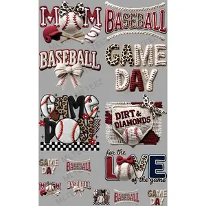 BASEBALL (7) PREMADE GANGSHEET - 22X36 DTF TRANSFERS - DIRECT TO FILM