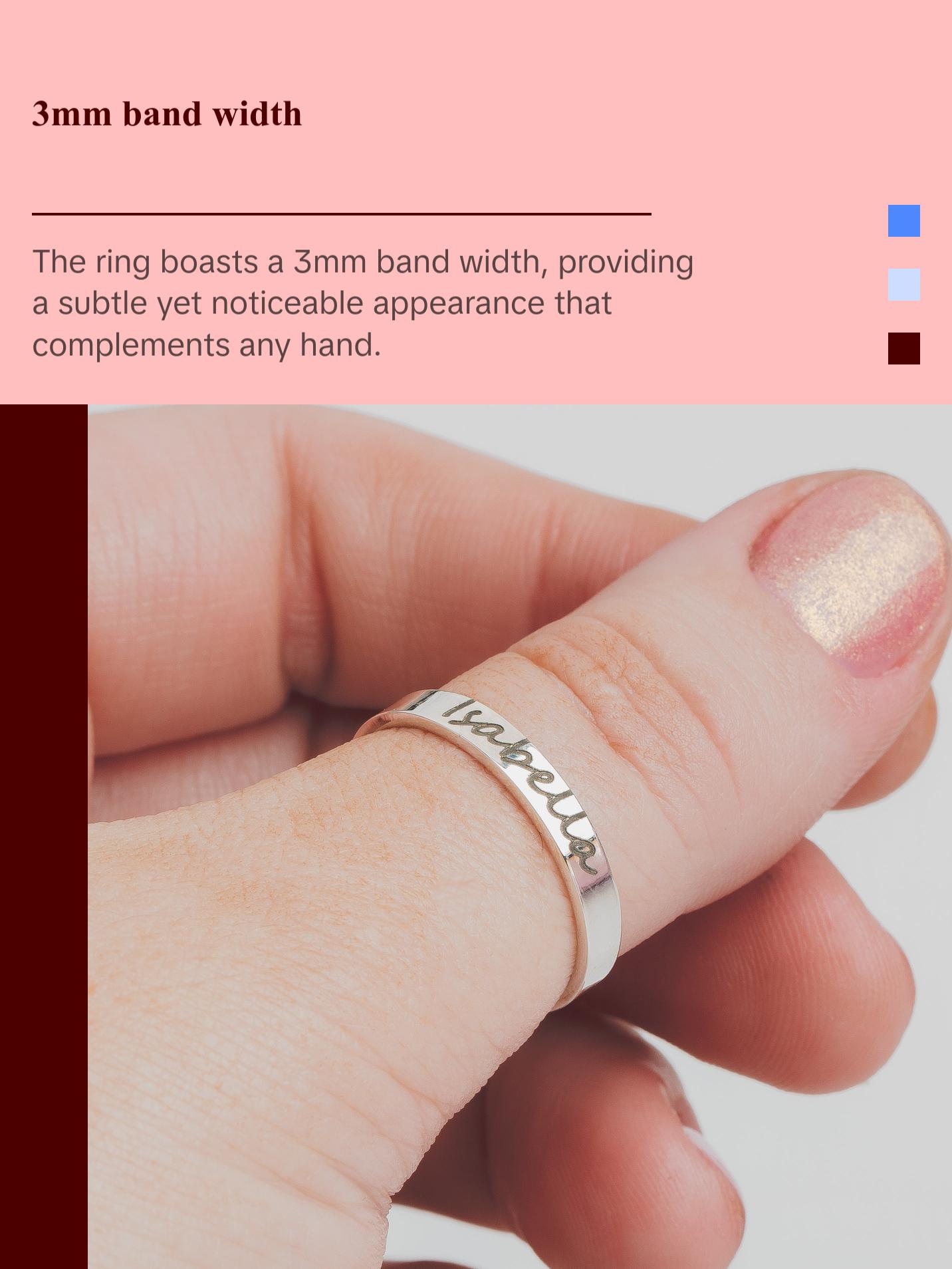 Personalized Name Ring Band