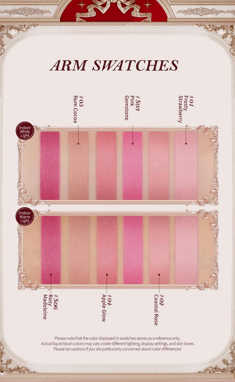 Flower Knows Strawberry Cupid Collection All Day Glow Liquid Blush, Hydrating, long-lasting, high pigment Cosmetic