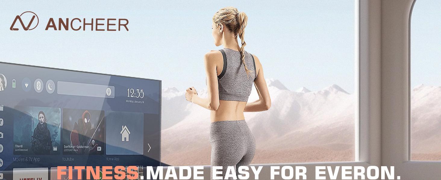 ANCHEER Walking Pad Under Desk Treadmill 2.5HP Folding Treadmill with Remote Control, 2 in 1 Treadmills for Home Office with Quiete