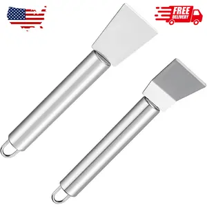 2 PCS Stainless Steel Scrapers – Multifunctional Scraper Cleaning Tool