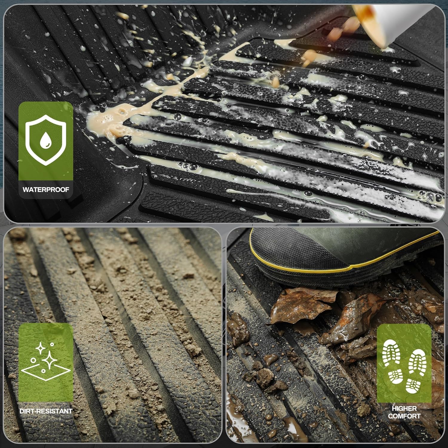 YITAMOTOR 2023-2025 Honda Accord Floor Mats All Weather TPE Custom Fit