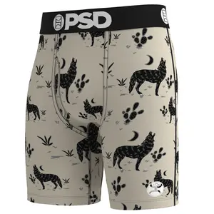 PSD Mens Hooey Boxer Briefs - Standard Length 7 Inch Inseam, Soft and Breathable Poly Blend Fabric