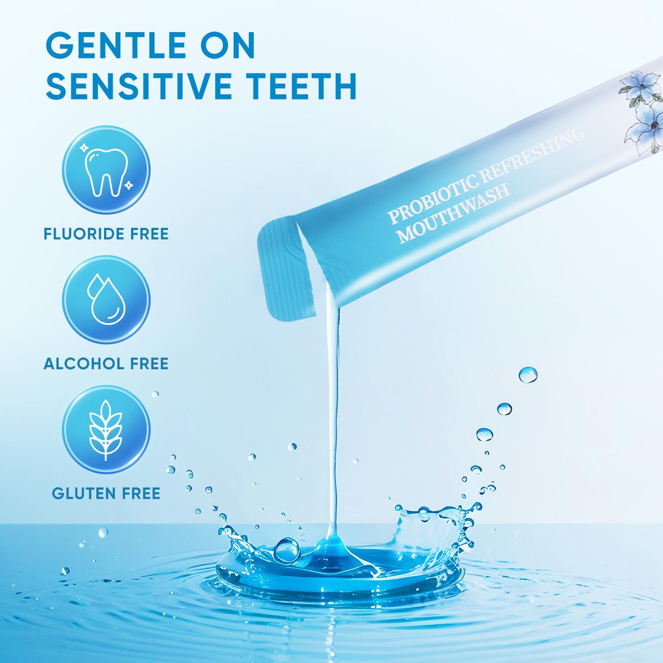 BodyAccel Probiotic Refreshing Mouthwash For Oral Care Daily Cleanser 12 Hours Fresh Breath 6 Pack Cleansing