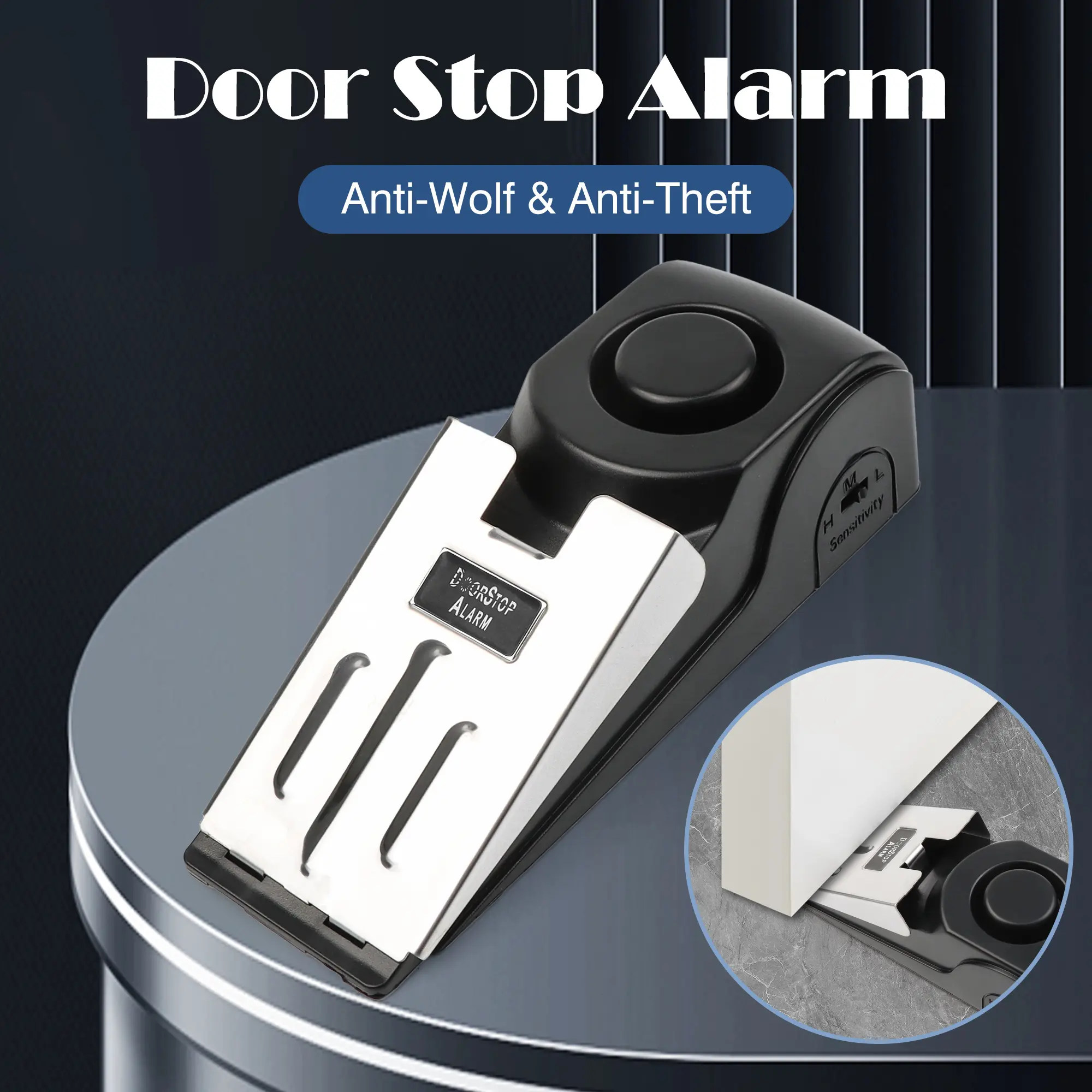 1 Count door intrusion alarm, lightweight for backpack storage and carry