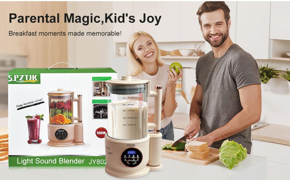 Nut milk maker, 10-in-1 self-made automatic plant, Soy, Almond, Oat, Coconut Milk, etc., multi-functional / 12-hour timer/automatic cleaning/room temperature/heat preservation/boiling/room temperature/soundproof cover